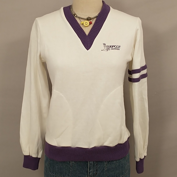 1982 Epcot Center Walt Disney Sweatshirt USA Mares - Picture 2 of 10